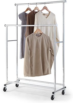ハンガーラック シルバー (シルバー, ダブル)
