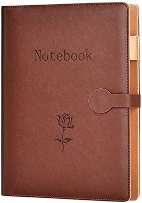 メモ帳 日記帳 ビジネス手帳 A5スタンダードタイプ 6穴リング カード収納 ビジネスオフィス用品 オフィス用品 重厚感 高級PUレザー 卒業記念品 プレゼント