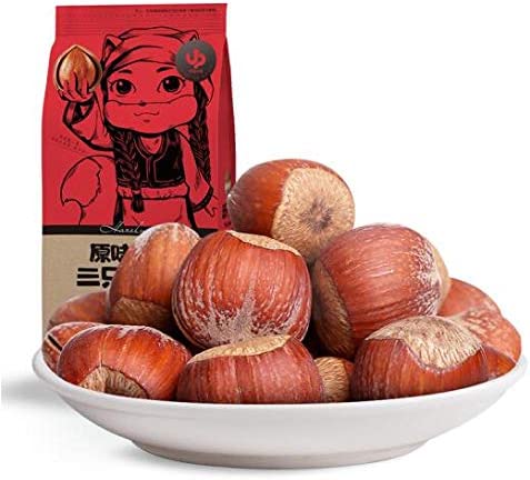 三只松鼠 原味榛子 中国名物 おつまみ Daben® 坚果炒货 休闲零食 特产大开口榛子 185g/袋